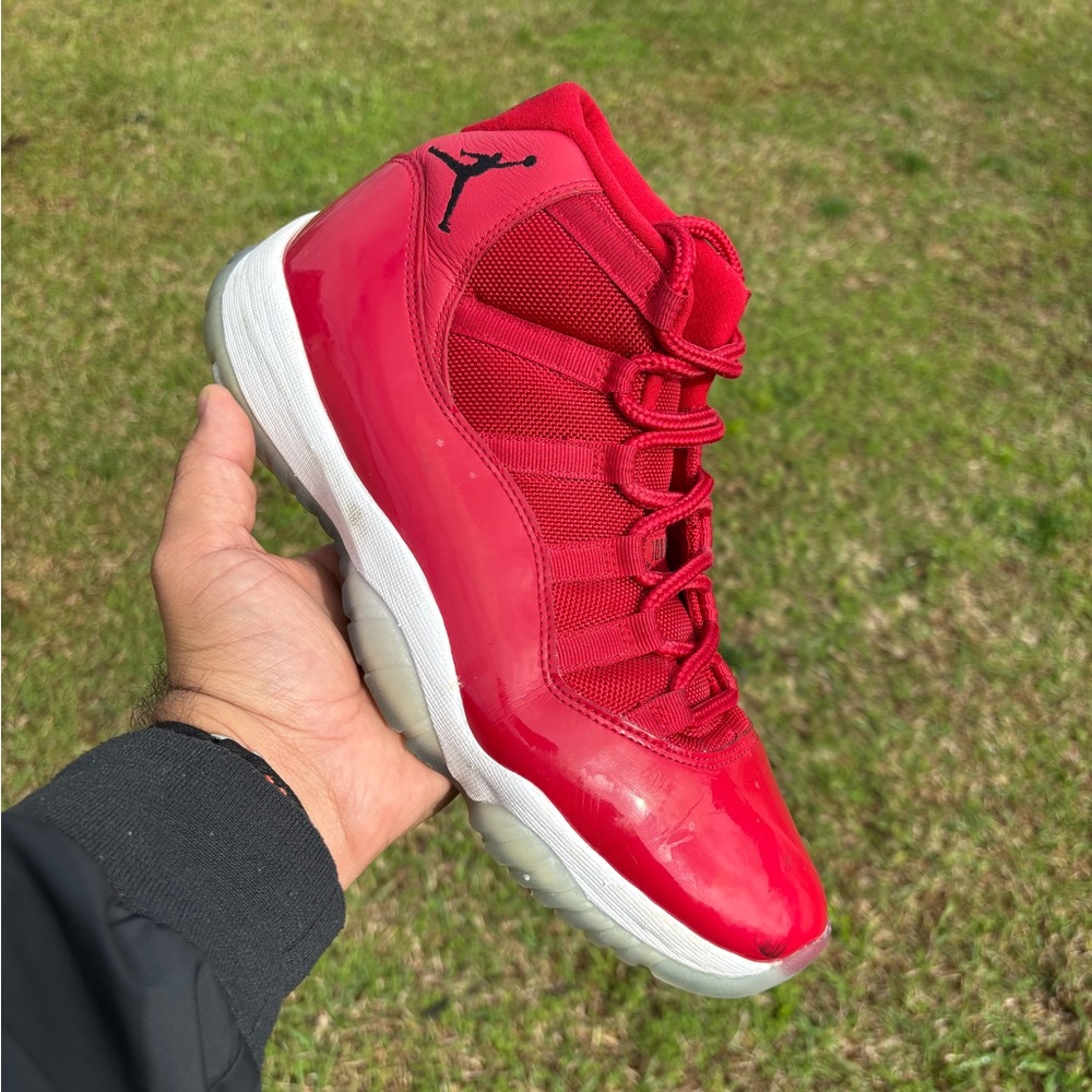 Nike Air Jordan 11 Retro High Win Like '96 Red Shoes Sneakers 378037-623 Sz 9.5